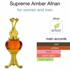 Afnan Supreme Amber Concentrated Perfume Oil
20 ml bottle New in box